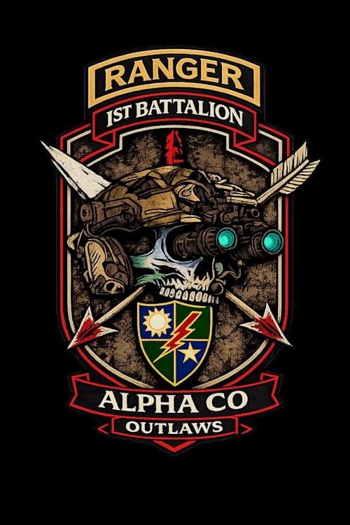 1st PLT, A CO, 1/75 RGR "Outlaws" insignia