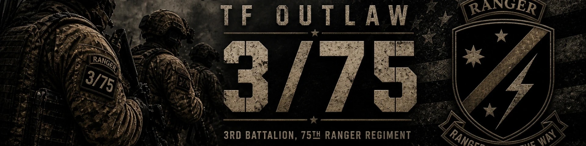 Task Force Outlaw 3rd Battalion, 75th Ranger Regiment banner