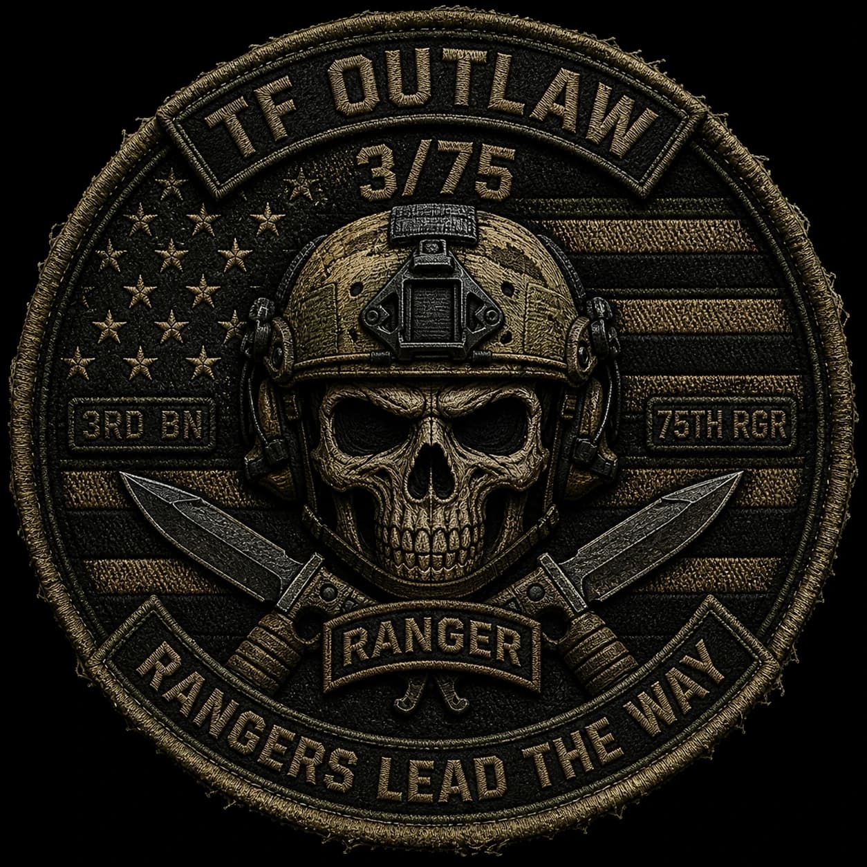 Task Force Outlaw 3rd Battalion, 75th Ranger Regiment insignia