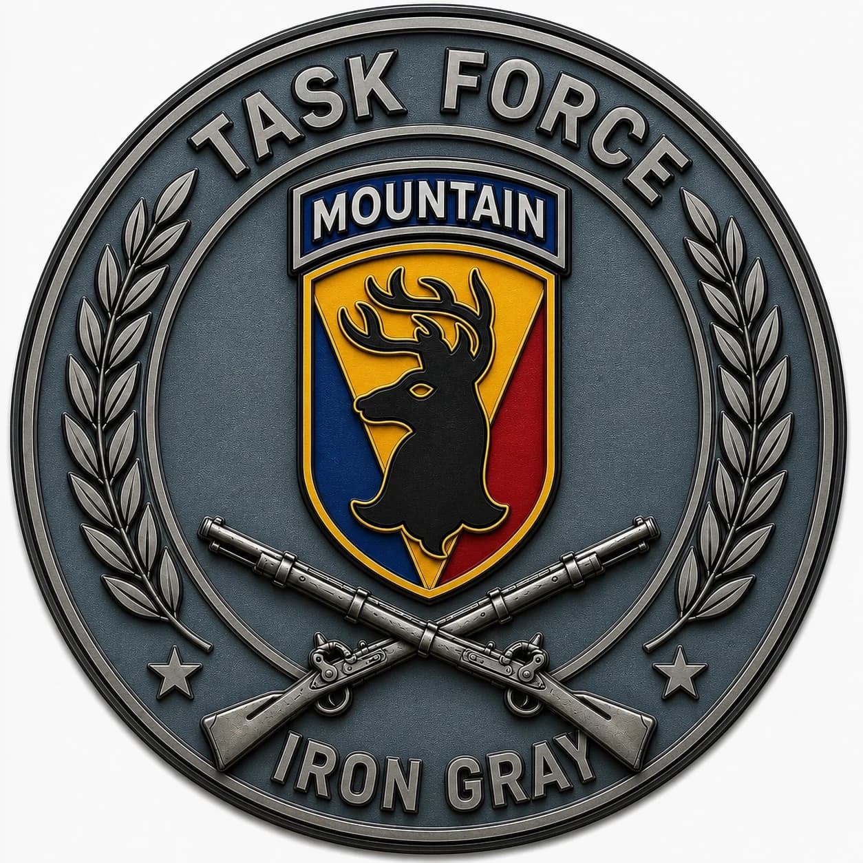 US Army TF IRON GRAY insignia
