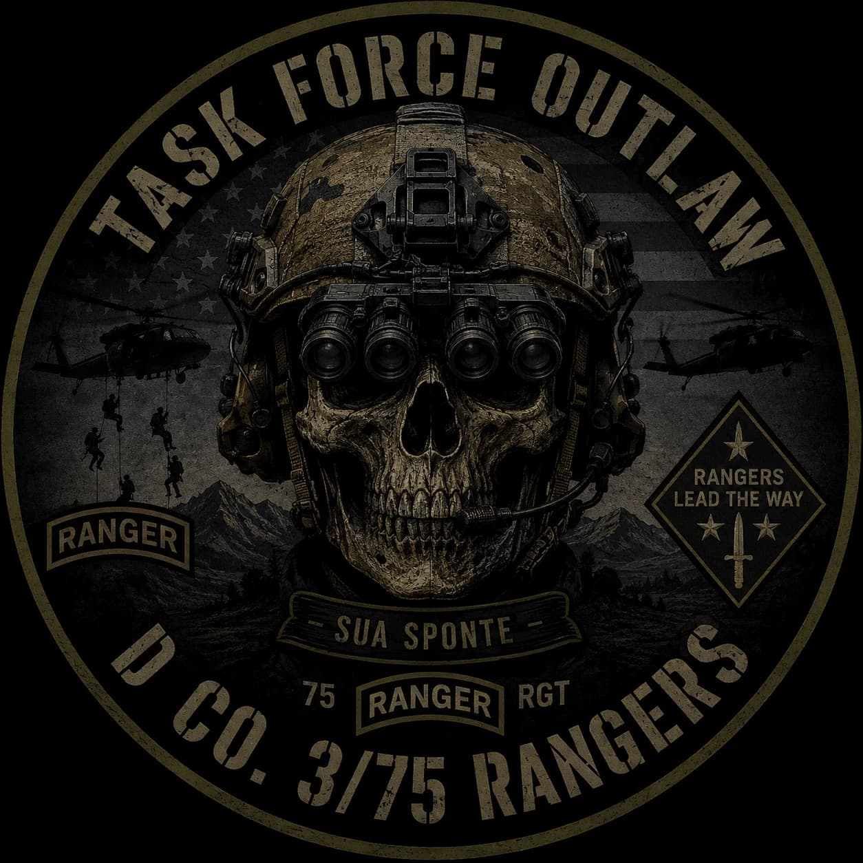 Task Force Outlaw 3/75th insignia