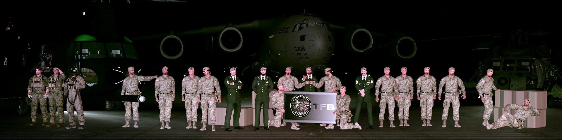 Task Force Blackbeard banner