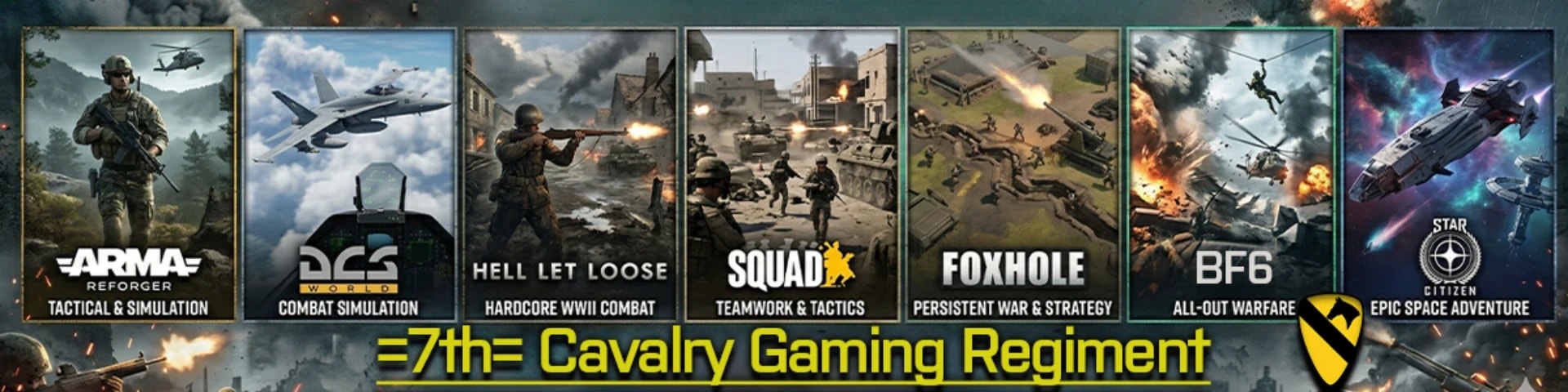 7th Cavalry Gaming Regiment banner