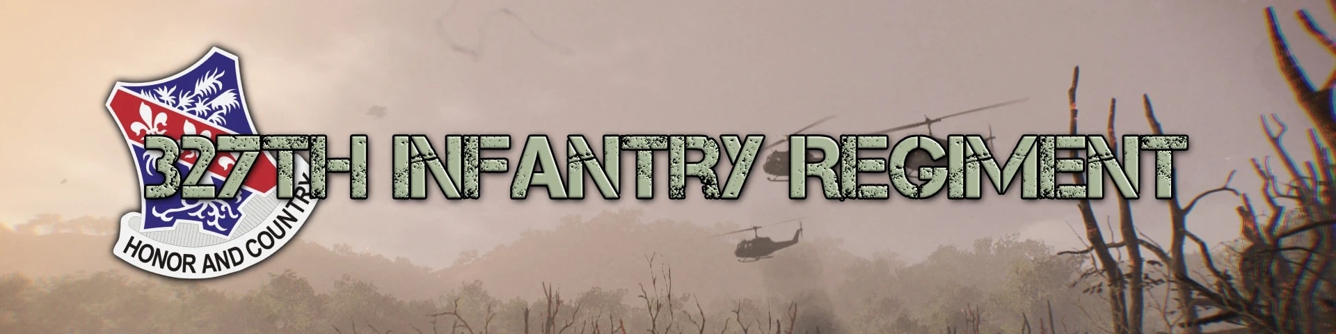 327th Infantry Regiment banner