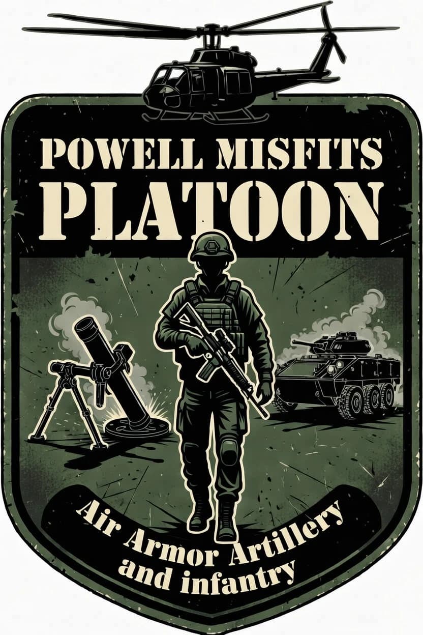 POWELL MISFIT,S PLATOON insignia