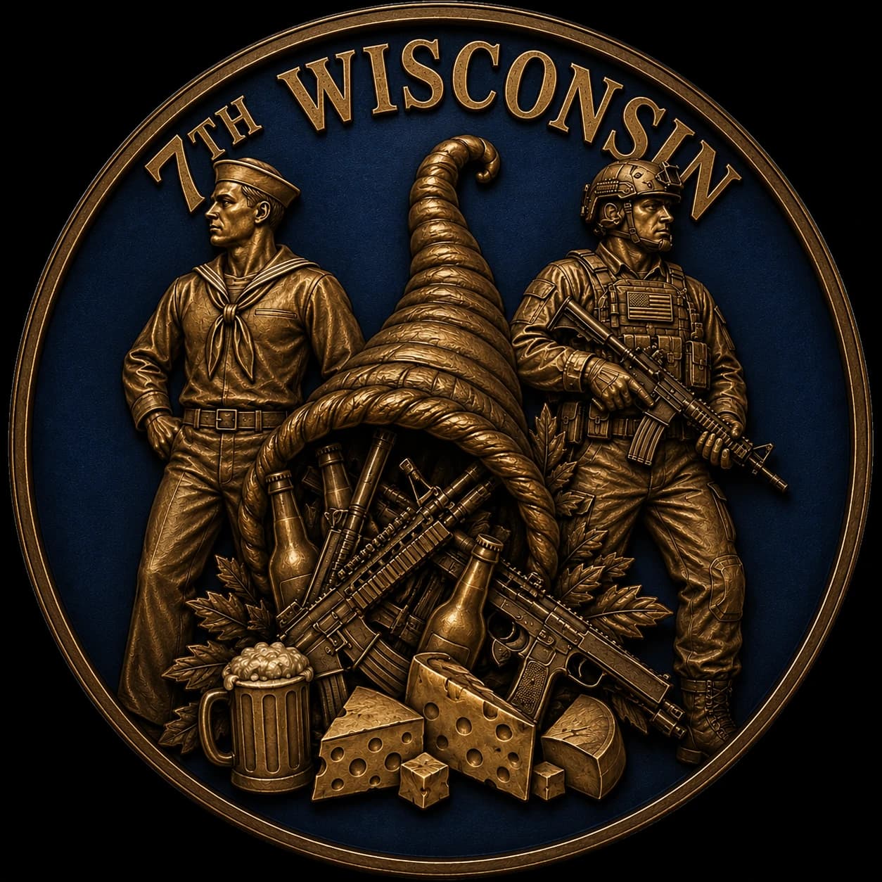 7th Wisconsin insignia