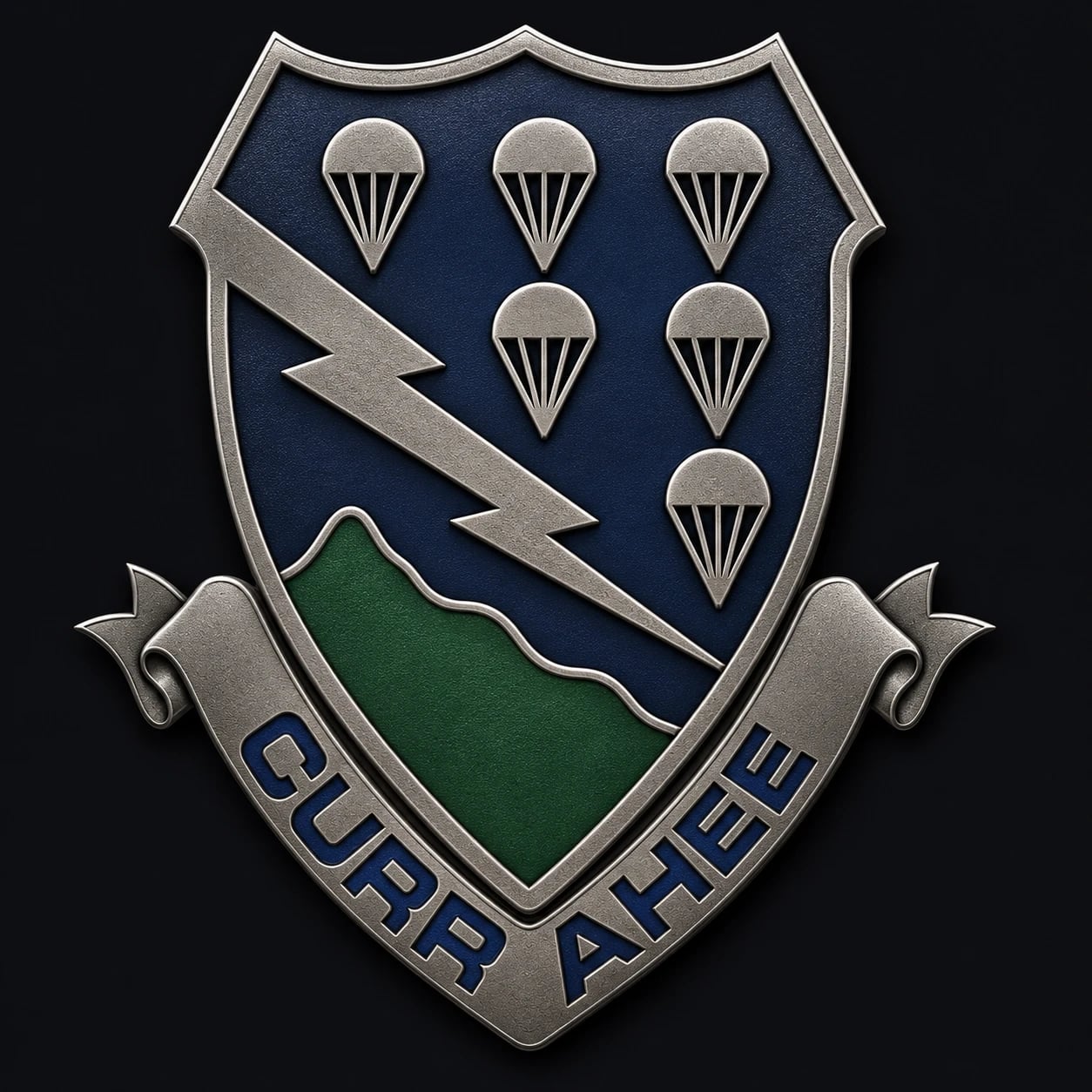 1-506TH IN “Red Currahee” insignia
